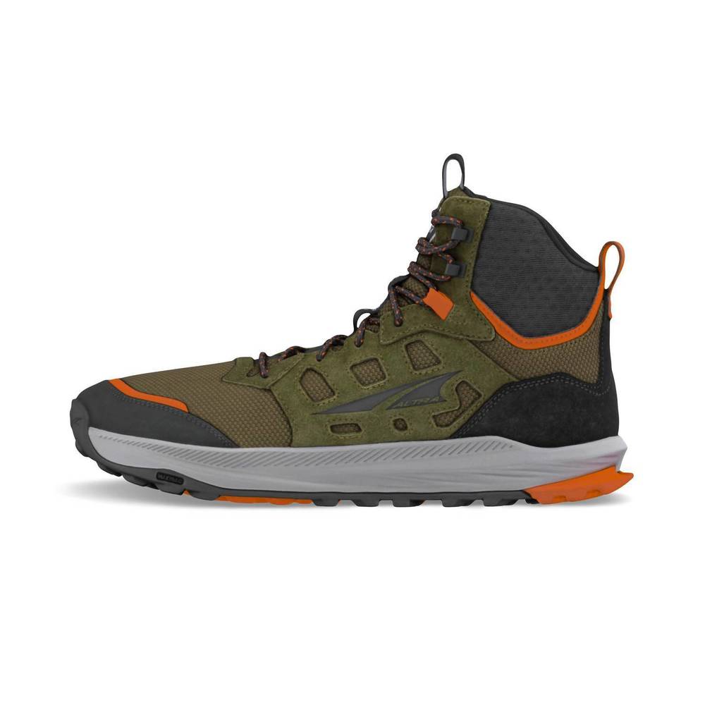 NEW ALTRA men's lone peak hiker 3 trail running shoes in dusty olive - Picture 2 of 6
